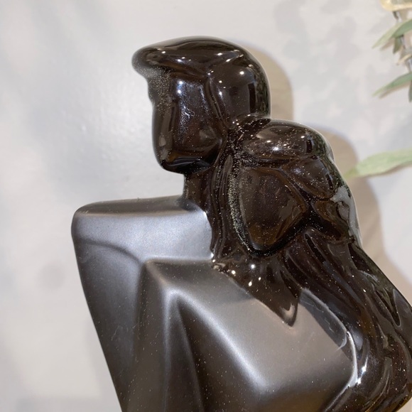 Vintage 1980 Lindsey B. Style Couple Art Deco Figure Statue - Picture 4 of 6